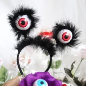 Nessiworld Cadılar Bayramı Halloween Otrişli Sallanan Gözlü Parti Tacı - 1