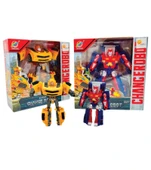 Robota Dönüşebilen Araba Kırmızı Renk - Mavi Su Dünyası - 2