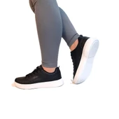 Jump 31178 Siyah-Beyaz Memory Sistem Hafif Rahat Spor Ayakkabı thumbnail 5