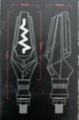 Hsgl Motorsiklet Led Yıldırım Sarı Sinyal  Model Kayar aks 08 05 İkili su gecirmez - 3