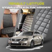 Renault Latitude Antrasit Renk Tay Tüyü Cepli & Terletmez Sırtlı Oto Koltuk Minder Seti - Koltuk Koruma Kılıfı (ÖN & ARKA TAM SET) thumbnail 1