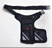 Windtech Çift Bölmeli Motosiklet Bel Ve Bacak Çantası Siyah - 2