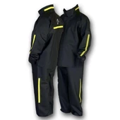 WINDTECH Motosiklet PVC Yağmurluk Cepli Reflektörlü Alt Üst Takım S Beden Siyah - 1