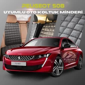 Peugeot 508 Antrasit Renk Tay Tüyü Cepli & Terletmez Sırtlı Oto Koltuk Minder Seti - Koltuk Koruma Kılıfı (ÖN & ARKA TAM SET) thumbnail 1