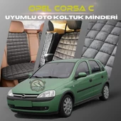 Opel Corsa C Antrasit Renk Tay Tüyü Cepli & Terletmez Sırtlı Oto Koltuk Minder Seti - Koltuk Koruma Kılıfı (ÖN & ARKA TAM SET) thumbnail 1