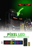 Pixel Led Panel Animasyon Yazı Göz Ekleme 12×60Cm - 1
