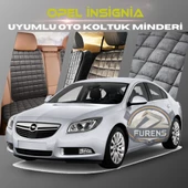 Opel İnsignia Antrasit Renk Tay Tüyü Cepli & Terletmez Sırtlı Oto Koltuk Minder Seti - Koltuk Koruma Kılıfı (ÖN & ARKA TAM SET) - 1