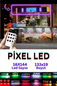 133 Cm İşyeri Tır Kamyon Otobüs Uyumlu Rgb Led Panel 19,2x133cm Ölçü 16x144 Led Sayısı Kumanda+Kablo - 2