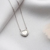 925 Ayar Gümüş Işıkta Yansıyan Love Yazılı Kolye thumbnail 7