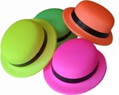 Nessiworld   Neon Partisi Turuncu Renk Melon Plastik Parti Şapkası - 4