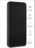 SnapMax SNP-3001 Siyah 10.000 mah Powerbank 2x USB Çıkışlı 1 Type-C ve 1 Micro Girişli - 1