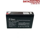 Ttec 6V 7Ah 20Hr Bakımsız Kuru Akü - 1