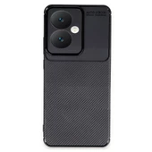 Oppo A3 2024 Kılıf Karbon Silikon Case Kapak - 1