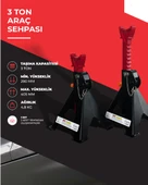 Powerfull 3 Ton Araç Sehpası - 4