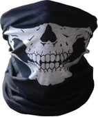 Nessiworld Siyah Renk Dikişsiz Çok Fonksiyonlu Çene Kafatası Yüz Maskesi Baf Buff Bandana Boyunluk Bileklik - 1
