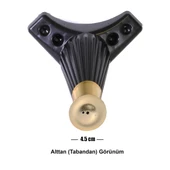 Mobilya Kanepe Masa Sehpa Ayağı Baza Ayakları Siyah 15 Cm (4 ADET) - 5