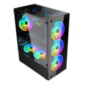 GAMEFORCE GLASS 6x120mm A-RGB Kontrolcülü Fan Oyuncu Kasası - 3