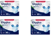 GİGGLES Yetişkin Emici Külot Large 30'lu 4 Paket (120 Adet) - 1