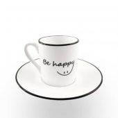 Decorium 2 Kişilik Kahve Takımı Be Happy - 1