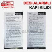 Desi Alarmlı Kapı Kilidi Dak Kilidi Kargo Ücretsiz - 4