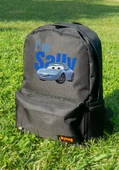 Sally Cars Baskılı Siyah Sırt Çantası Sevgili Unisex - 1