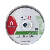 Iomega BD-R DL Blu-ray inkjet Printable 25 gb 1-6X 10'lu Cakebox - 2
