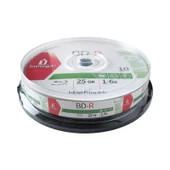 Iomega BD-R DL Blu-ray inkjet Printable 25 gb 1-6X 10'lu Cakebox - 1