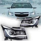Chevrolet Cruze Kaşlı Led Far Takımı Bi-Xenon - 5