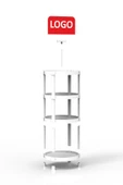 Plastik Kolay Kurulum Ürün Teşhir Standı Oval Plastik Stand - 5