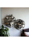 Metal, Modern, Mini Raf, Metal Duvar Rafı, Kaktüs, Obje, Oje, Aksesuar Rafı, Mini Metal Raf - 6