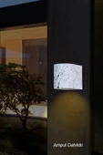 Amber Işık Iç - Dış Mekan Villa Bahçe Duvar Dekoratif Modern Lüks Aplik - 3