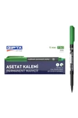 Gıpta Markör Asetat Kalemi M Yeşil - 12 Adet - 1