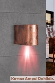 Tek Yönlü Dekoratif Iç Dış Mekan Aplik Eskitme Kırmızı Işık thumbnail 1