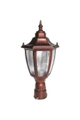 Altıgen Yuvarlak Direk Üstü Bahçe Armatürü - Lambası (4-6 CM ÇAPINDA YUVARLAK BORULAR İÇİN UYGUN.) - 1