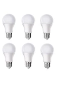10w Led Ampul 6'lı Paket E27 Duy Gün Işığı (SARI) Led Ampul - 1