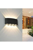 12 Watt 8 Mercekli Dekoratif Işık Süzmeli Led Aplik, Modern Led Armatür  İç ve Dış Mekan Aplik - 5