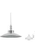 100 Watt, 45 Cm Çap, 3000 Gün Işığı Ledli Yüksek Tavan Armatürü, Led Avize, Kafe, Otel, Ev Armatürü - 2