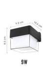 6 Watt Gün Işığı Ledli Dış Mekan, Bahçe, Teras, Balkon, Kamelya, Veranda Apliği, Bahçe Duvar Armatür - 4