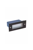 Mat Siyah, Dikdötgen Kasa, Sensörsüz 3 Watt Gün Işığı Led Merdiven, Basamak, Koridor, Hol Armatürü - 1