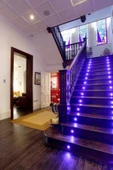 1. Kalite Yuvarlak Mavi Işık Sensörsüz Mat Krom Led Spot Basamak Armatürü - 2