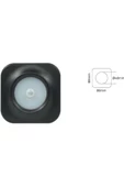 3 Watt Radar Sensörlü, Siyah Kasa, Mavi Işık Merdiven, Koridor, Basamak, Hol Armatürü - Led Armatür - 2
