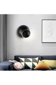 6W 3000K GÜNIŞIĞI SİYAH GÖVDE DEKORATİF LED DUVAR APLİK - 1