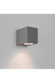 Beyaz Işık Iç - Dış Mekan Dekoratif Modern Lüks Aplik - Antrasit - 2