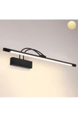 10 Watt 43 Cm Oynar Başlı Flüt Aplik, Beyaz Işık Ledli Metal Led Aplik, Yatakbaşı, Ayna,Tablo Aplik - 1