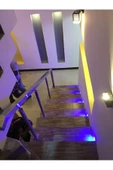 Antrasit Kasa Sensörlü Mavi Işık Merdiven ve Basamak Armatürü - 1