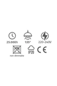 10 Watt 43 Cm Jasmin Flüt Aplik, Beyaz Işık Ledli Metal Led Aplik, Yatak Başı, Ayna, Tablo Apliği - 5