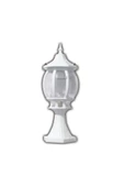 Sekizgen Beyaz Set Üstü Bahçe Armatürü, Bahçe Apliği, Set Üstü Dekoratif Armatür, Bahçe Armatürü - 2