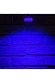 7 Watt Led Mavi Işık Tek Yönlü Kare Dekoratif Iç Dış Mekan Bahçe Balkon Salon Teras Aplik Eskitme - 4