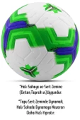 Telvesse Orijinal Futbol Topu Premiera Sert Zemin Halı Saha Futbol Topu Hibrit Yeşil No:5 - 4