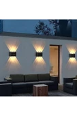 Uranüs Amber Işık Ledli Dekoratif Işık Süzmeli Iç Ve Dış Mekan Modern Bahçe Balkon Salon Teras Aplik - 6